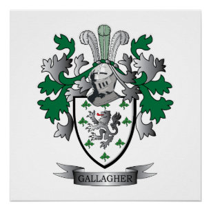Gallagher Coat of Arms Poster