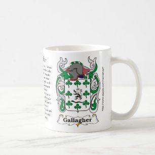 Gallagher Family Coat of Arms mug