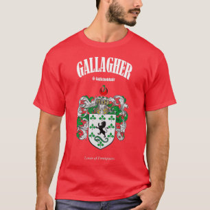 Gallagher Family Coat of Arms Translation and Mean T-Shirt