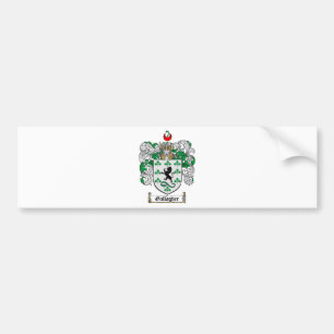 GALLAGHER FAMILY CREST -  GALLAGHER COAT OF ARMS BUMPER STICKER