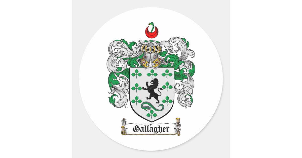 GALLAGHER FAMILY CREST GALLAGHER COAT OF ARMS CLASSIC