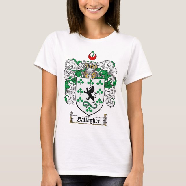 GALLAGHER FAMILY CREST -  GALLAGHER COAT OF ARMS T-Shirt (Front)