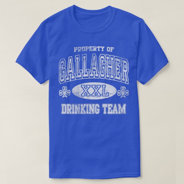 Gallagher Irish Drinking Team St Patricks Day T-Shirt (Design Front)
