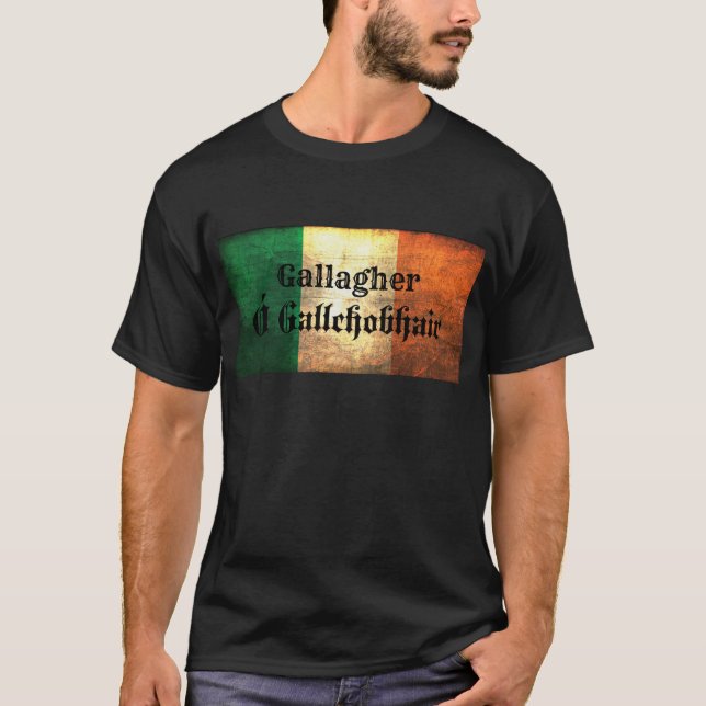 Gallagher Irish Flag T-Shirt (Front)