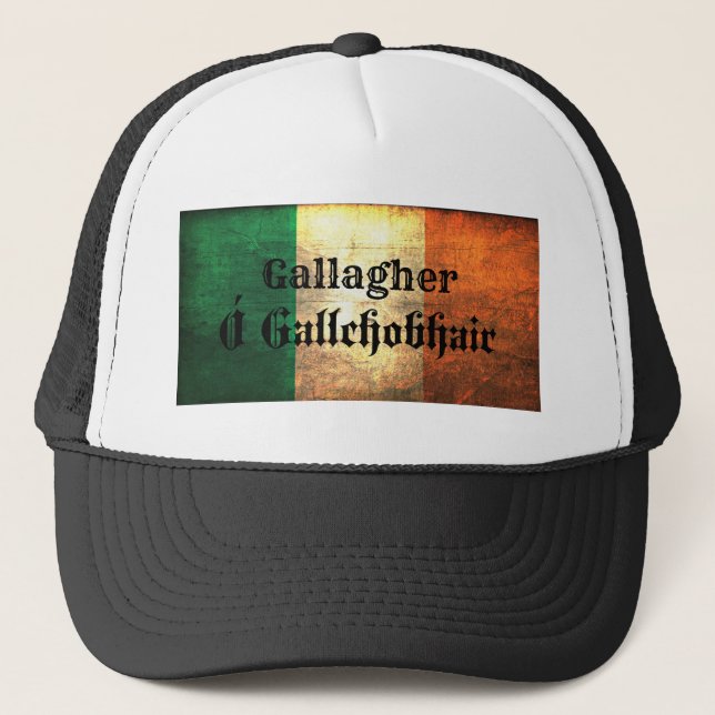 Gallagher Irish Flag Trucker Hat (Front)