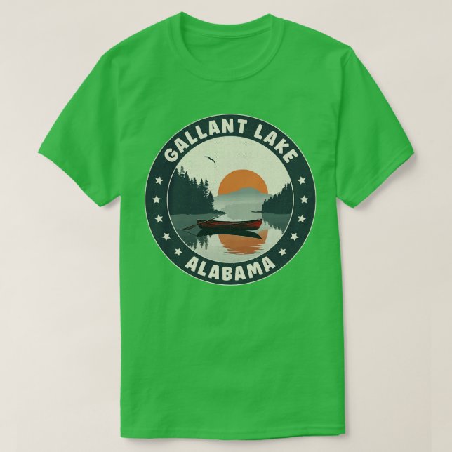 Gallant Lake Alabama Sunset TShirt (Design Front)