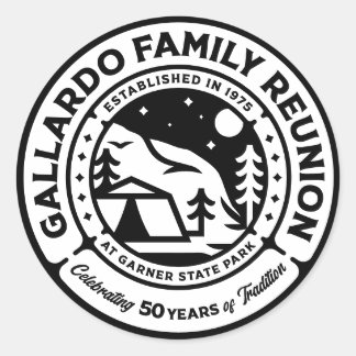 Gallardo 50th Anniversary Family Reunion Sticker