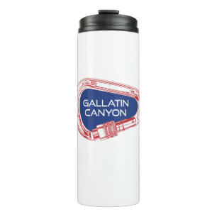 Gallatin Canyon Montana Rock Climbing Carabiner Thermal Tumbler