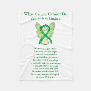 Gallbladder Cancer Awareness Ribbon Chemo Blanket
