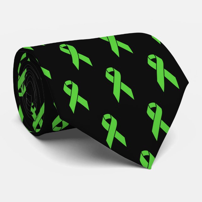 Gallbladder Cancer Awareness Support Ribbon Tie (Rolled)