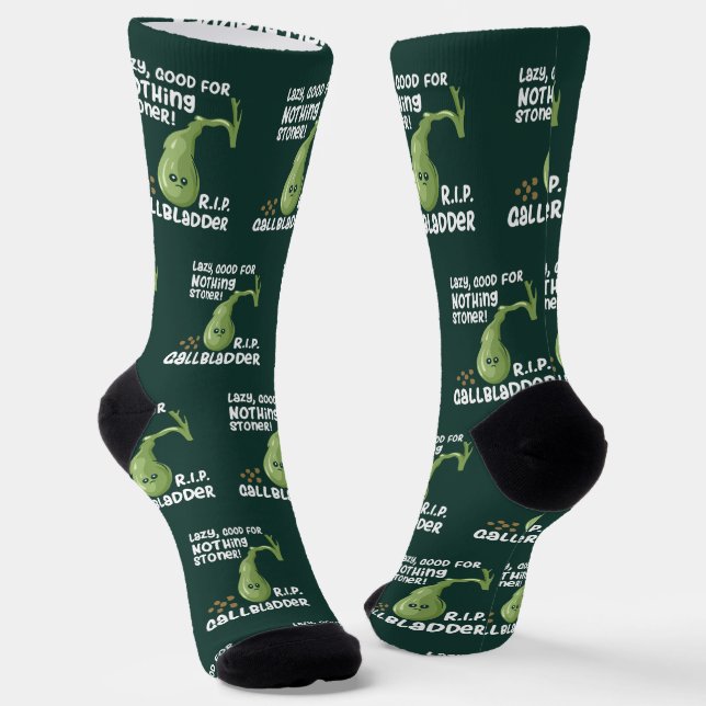 Gallbladder Out Gag Socks (Angled)