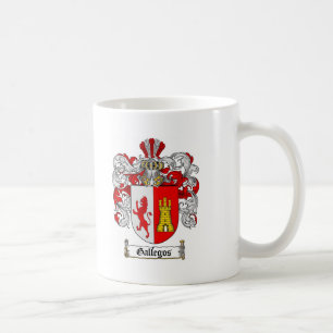 GALLEGOS FAMILY CREST -  GALLEGOS COAT OF ARMS COFFEE MUG