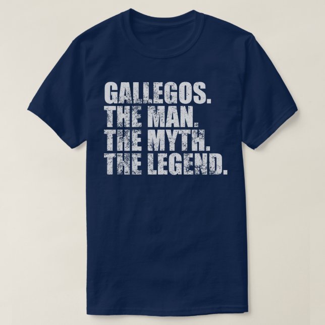 GallegosGallegos Family name Gallegos last Name Ga T-Shirt (Design Front)