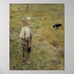 Gallen-Kallela - Boy With A Crow Poster