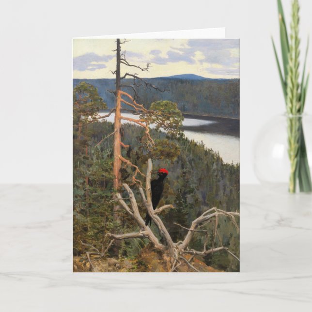 Gallen-Kallela - Great Black Woodpecker 1894 Card (Front)