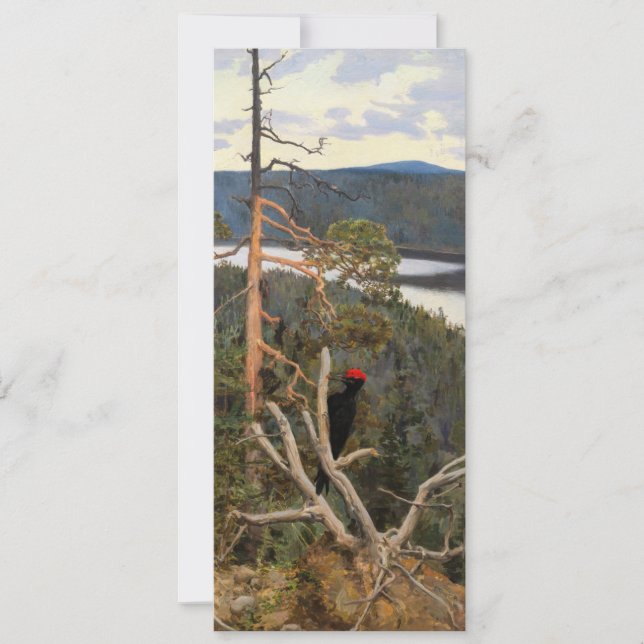 Gallen-Kallela - Great Black Woodpecker 1894 Invitation (Front)