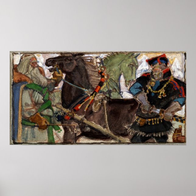 Gallen-Kallela - Poetry Draft, Great-Kalevala Poster (Front)