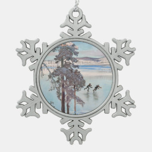 Gallen-Kallela’s Skaters Christmas ornament