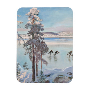 Gallen-Kallela’s Skaters magnet