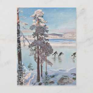 Gallen-Kallela’s Skaters postcard