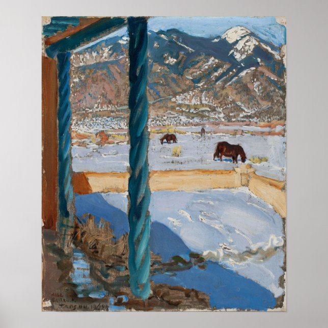 Gallen-Kallela - Taos Home In Sunlight Poster (Front)