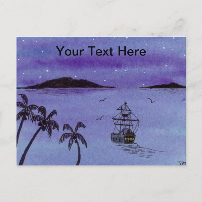Galleon Postcard (Front)