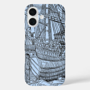 Galleon Sailing Ship Nautical iPhone 16 Case