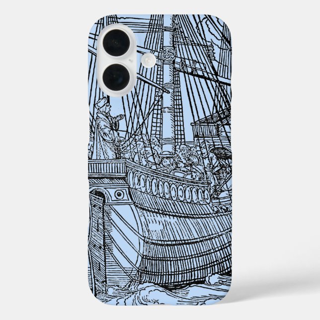 Galleon Sailing Ship Nautical Case-Mate iPhone Case (Back)