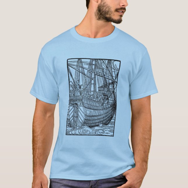 Galleon Sailing Ship tee shirt (Front)