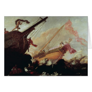 Galleons wrecked on a rocky shore