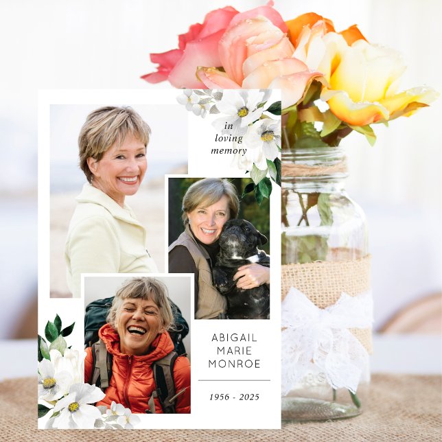 Gallery Corner Flowers Folded Program Programme (Creator Uploaded)