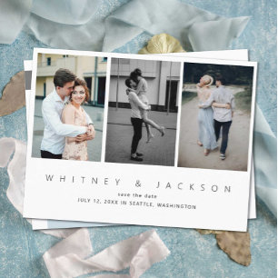 Gallery Multi Photo Save the Date Postcard