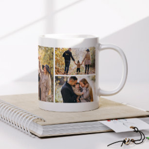 Gallery of 4 Personalised Photo Coffee Mug
