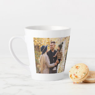 Gallery of 4 Personalised Photo Latte Mug