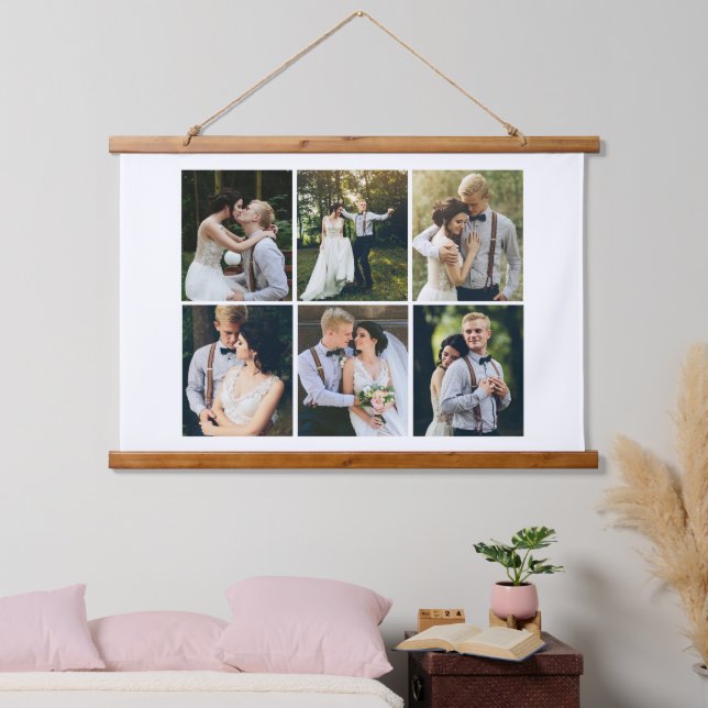 Gallery of 6 Personalised Photo Hanging Tapestry (Bedroom)