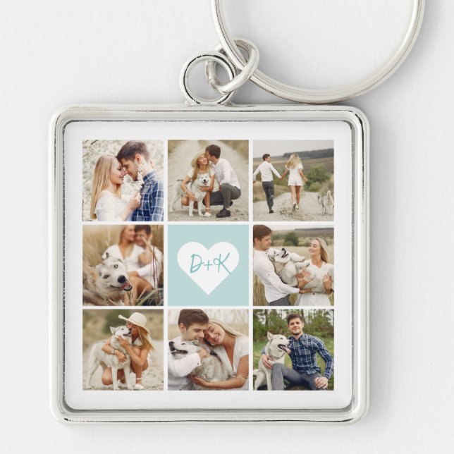 Gallery of 8 Personalised Photo Key Ring (Front)