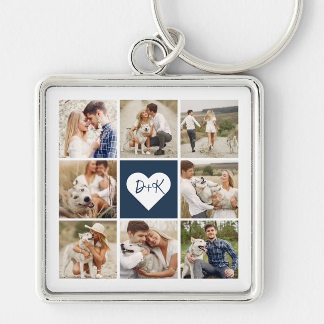Gallery of 8 Personalised Photo Key Ring (Front)