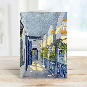 Gallery of a Moroccan Riad   Georges Gaudion Card