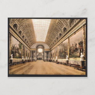 Gallery of Battles, Versailles, France vintage Pho Postcard