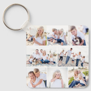 Gallery Of Eight Personalised Colour Photo Keychai Key Ring