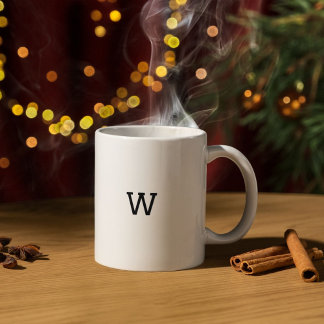 Gallery of One Image with Monogram Coffee Mug