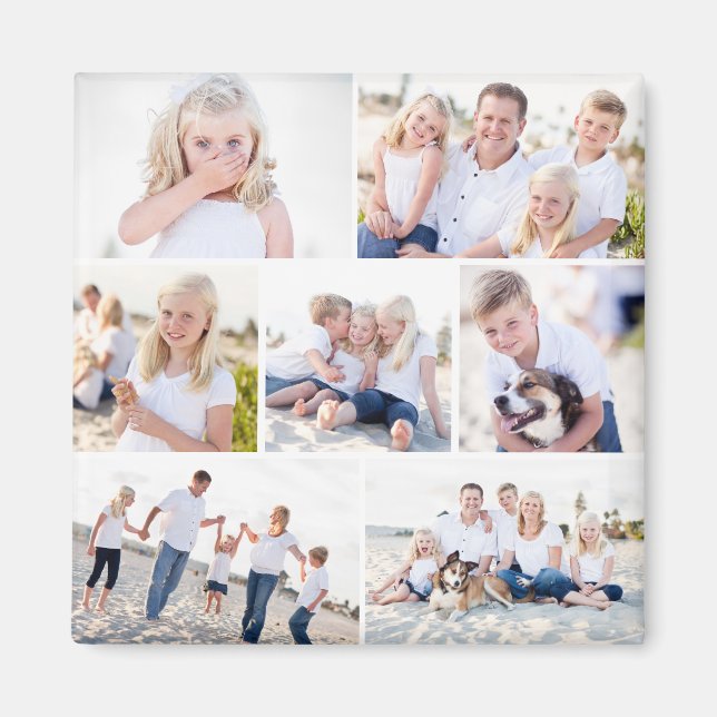 Gallery Of Seven Custom Colour Photo Magnet (Front)