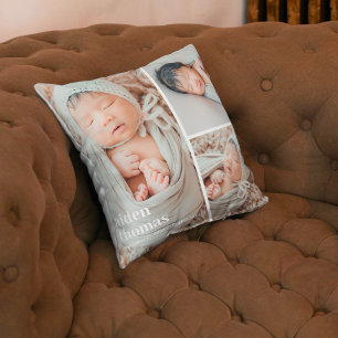 Gallery of Three Editable Colour Photo Throw Pillo Cushion