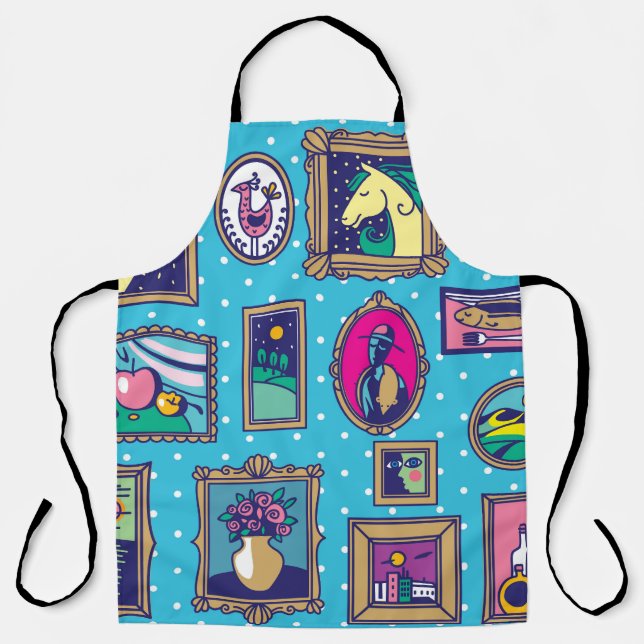 Gallery Wall: Diverse Picture Collection Apron (Front)