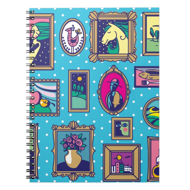 Gallery Wall: Diverse Picture Collection Notebook (Front)
