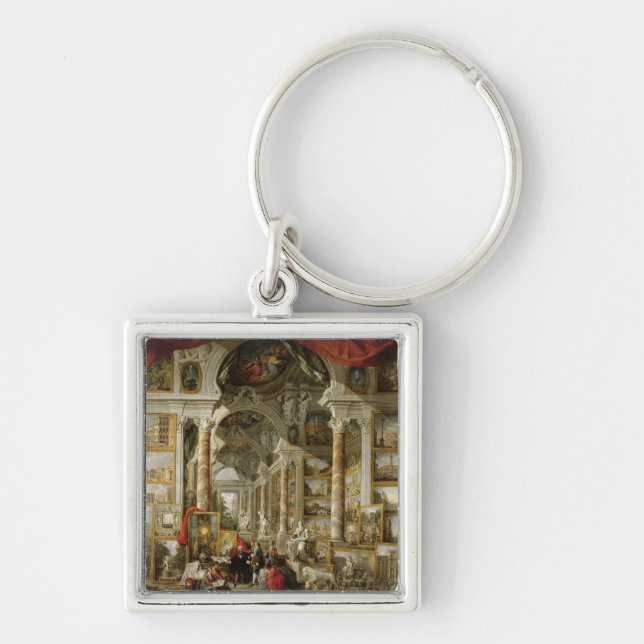Gallery with Views of Modern Rome, 1759 Key Ring (Front)