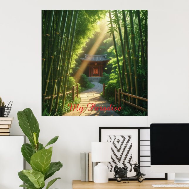 Gallery Wrap My Paradise Poster (Home Office)