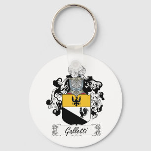 Galletti Family Crest Key Ring