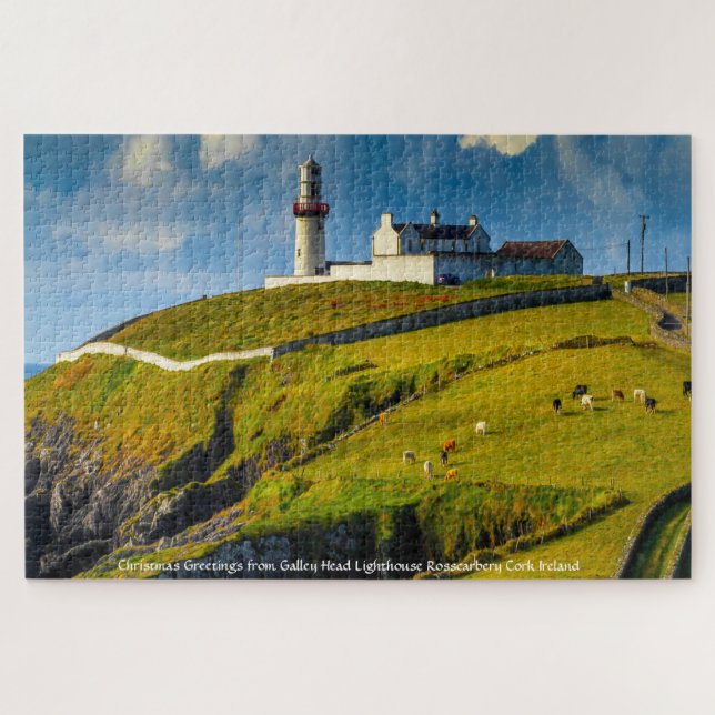 Galley Head Lighthouse Rosscarbery Cork Ireland. J Jigsaw Puzzle (Horizontal)