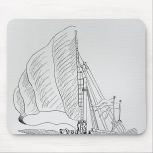 Galley of the 16th century mouse mat